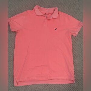American Eagle Outfitters Coral Polo Shirt